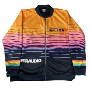 Men's Full Zip  Jacket - "T-90 Super Audio"  VAPOR95   Size Medium Made in USA